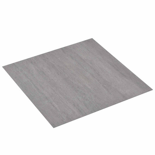 vidaXL Πλάκες Δαπέδου 5,11 τ.μ. 55 pcs PVC Σκούρο Γκρι Μελανζέ