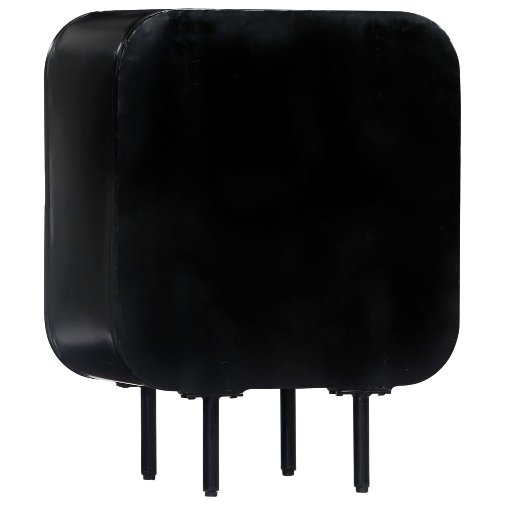vidaXL Μπουφές Ψηλός 60 x 30 x 75 εκ. Μασίφ Ξύλο Μάνγκο/Σίδηρος