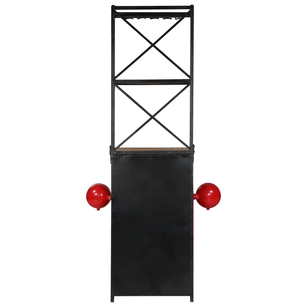 vidaXL Κάβα Κρασιών με Όψη Τρακτέρ 49x31x172 εκ. από Μασίφ Ξύλο Μάνγκο