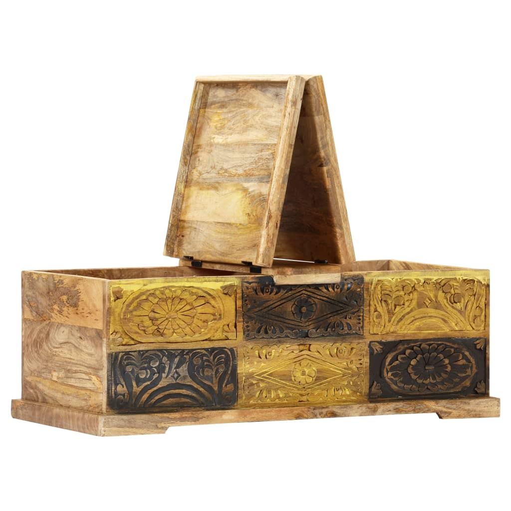 vidaXL Τραπεζάκι Σαλονιού 100 x 50 x 35 εκ. από Μασίφ Ξύλο Μάνγκο