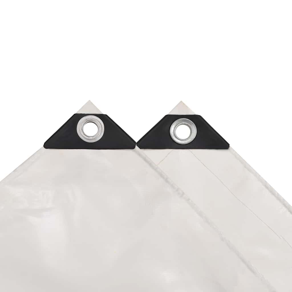 vidaXL Μουσαμάς Λευκός 5 x 6 μ. 650 γρ./μ.²