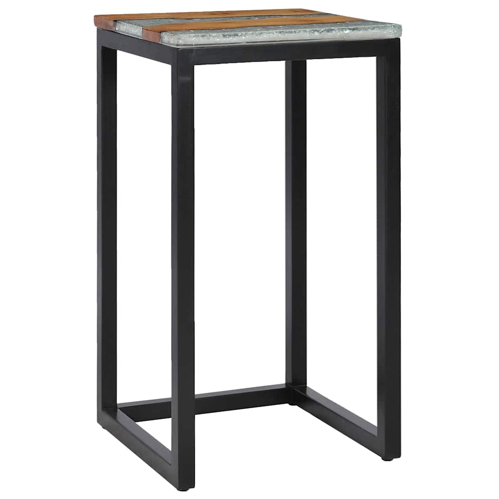vidaXL Τραπεζάκια Ζιγκόν 3 τεμ. από Μασίφ Ξύλο Teak / Συνθετική Ρητίνη