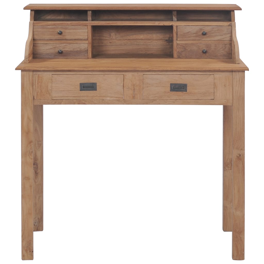 vidaXL Γραφείο 90 x 50 x 100 εκ. από Μασίφ Ξύλο Teak
