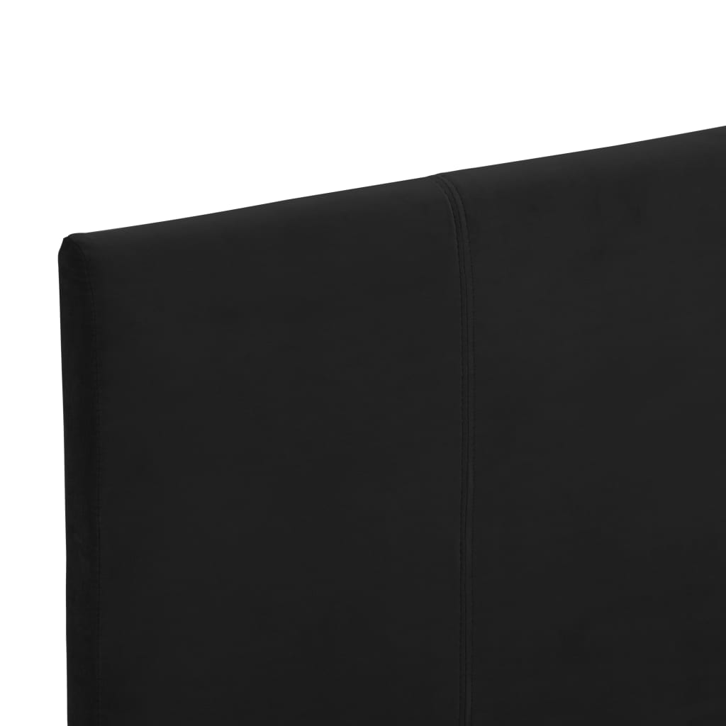 vidaXL Πλαίσιο Κρεβατιού Μαύρο 90 x 200 εκ. Υφασμάτινο
