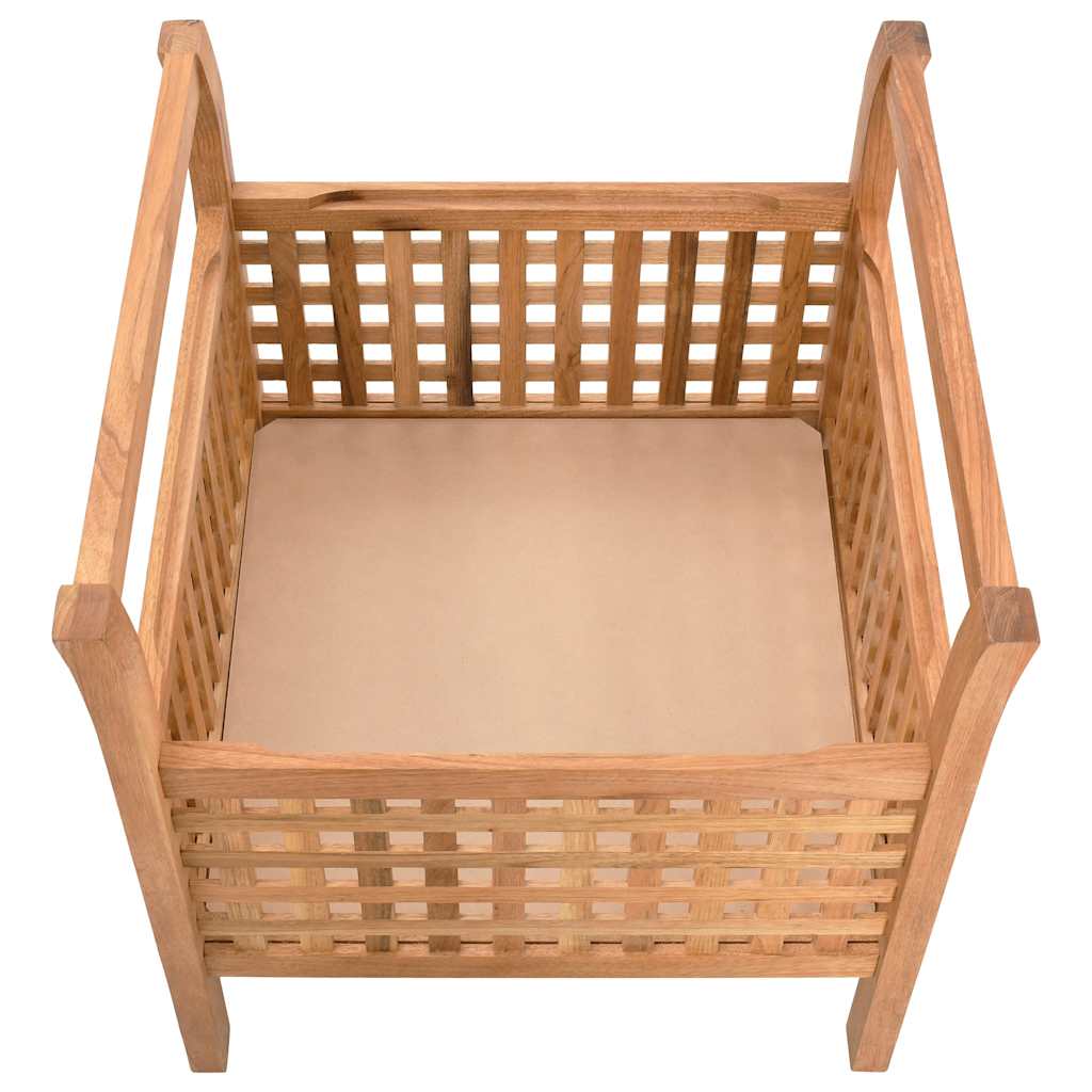 vidaXL Πάγκος με Αποθηκευτικό Χώρο 49 x 48 x 49 εκ Μασίφ Ξύλο Καρυδιάς