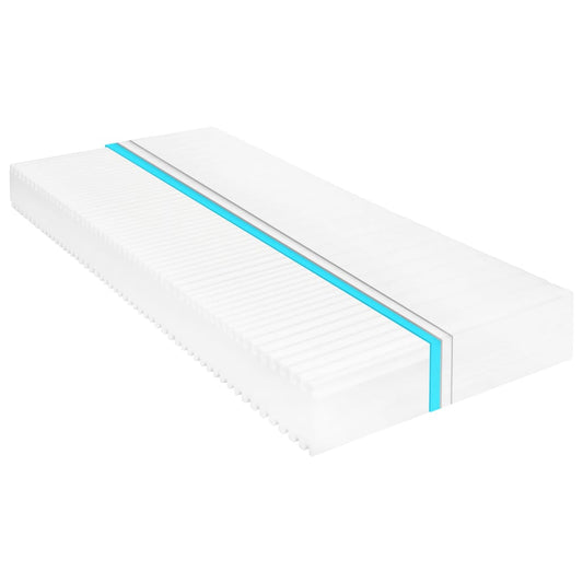vidaXL Στρώμα με 7 Ζώνες 180x200 εκ./16 εκ. Αφρός Πολυουρεθάνης H2 H3