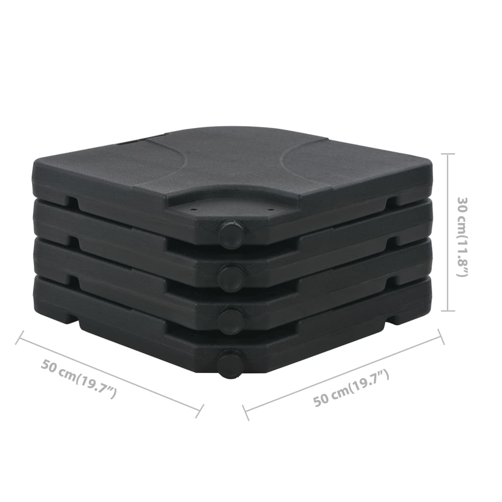 vidaXL Ομπρέλα Κήπου Ανθρακί με Φορητή Βάση