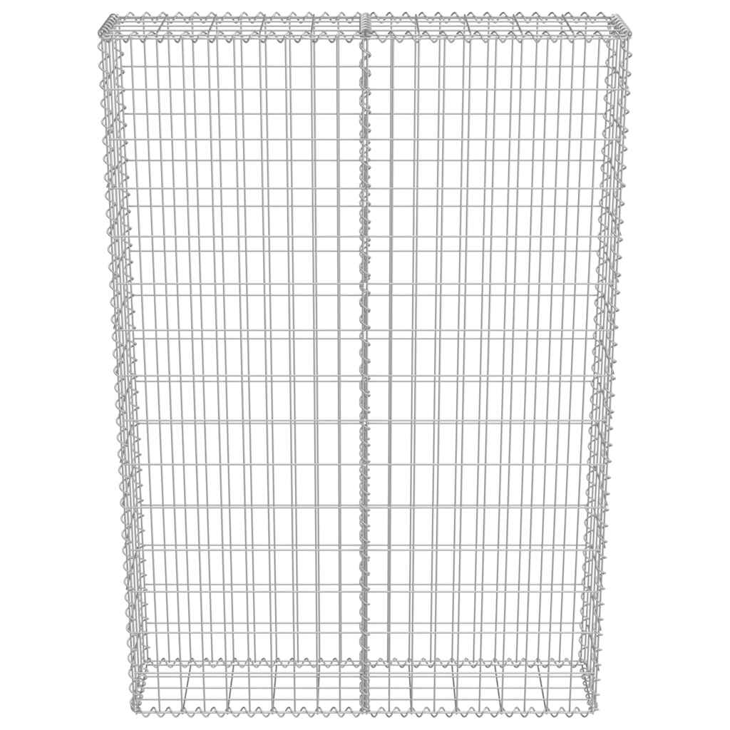 vidaXL Συρματοκιβώτιο Τοίχος 100x20x150 εκ. Γαλβαν.Χάλυβας + Καλύμματα