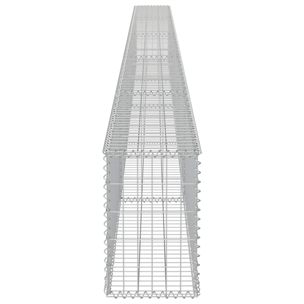 vidaXL Συρματοκιβώτιο Τοίχος 600x30x50 εκ. Γαλβαν.Χάλυβας + Καλύμματα