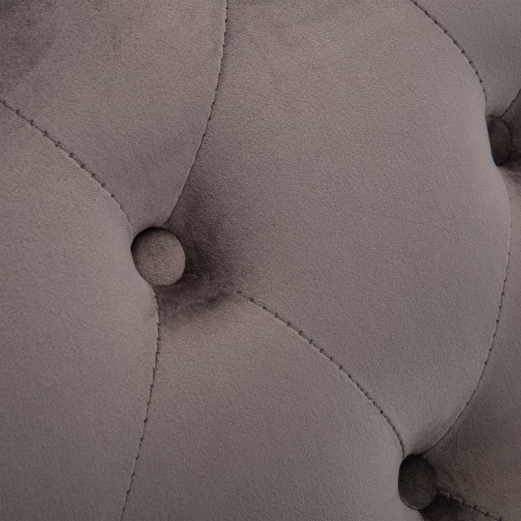 vidaXL Ανάκλιντρο Γκρι Βελούδινο