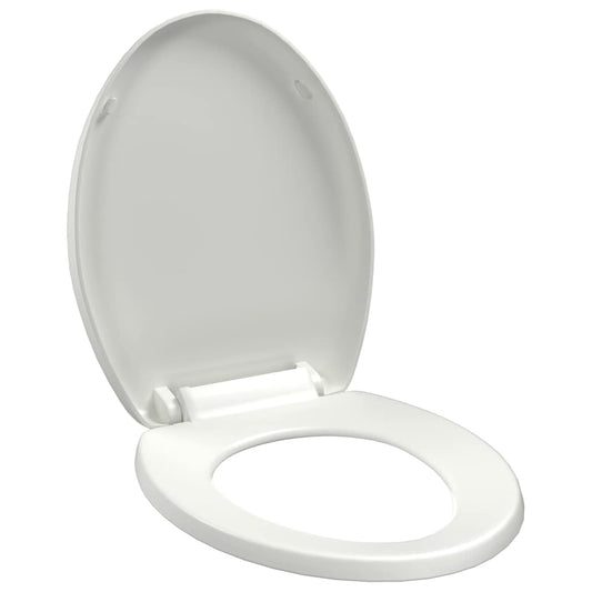 vidaXL Κάλυμμα Λεκάνης με Soft Close & Quick Release Λευκό