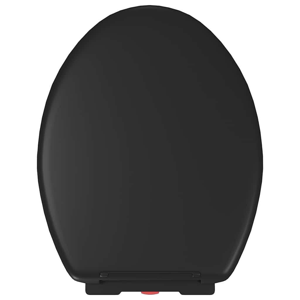 vidaXL Κάλυμμα Λεκάνης με Soft Close & Quick Release Μαύρο