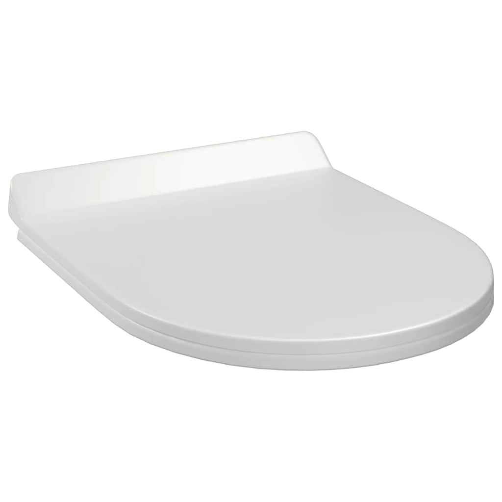 vidaXL Κάλυμμα Λεκάνης με Soft Close & Quick Release Λευκό