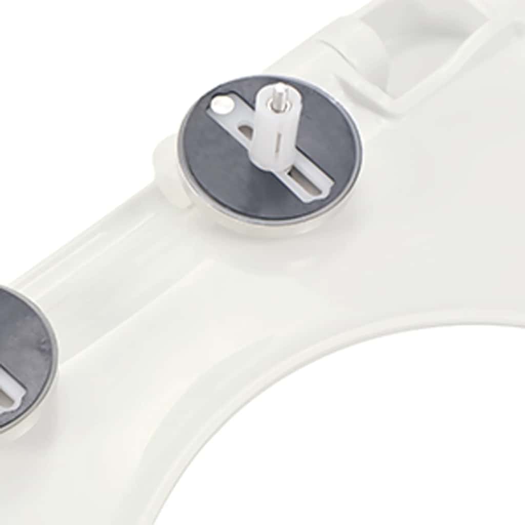 vidaXL Κάλυμμα Λεκάνης με Soft Close & Quick Release Λευκό