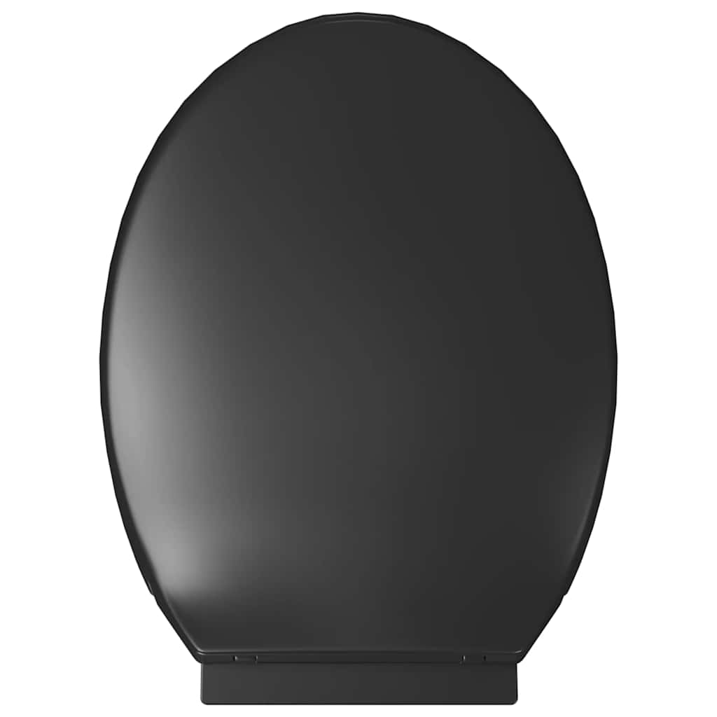 vidaXL Κάλυμμα Λεκάνης με Soft Close & Quick Release Μαύρο