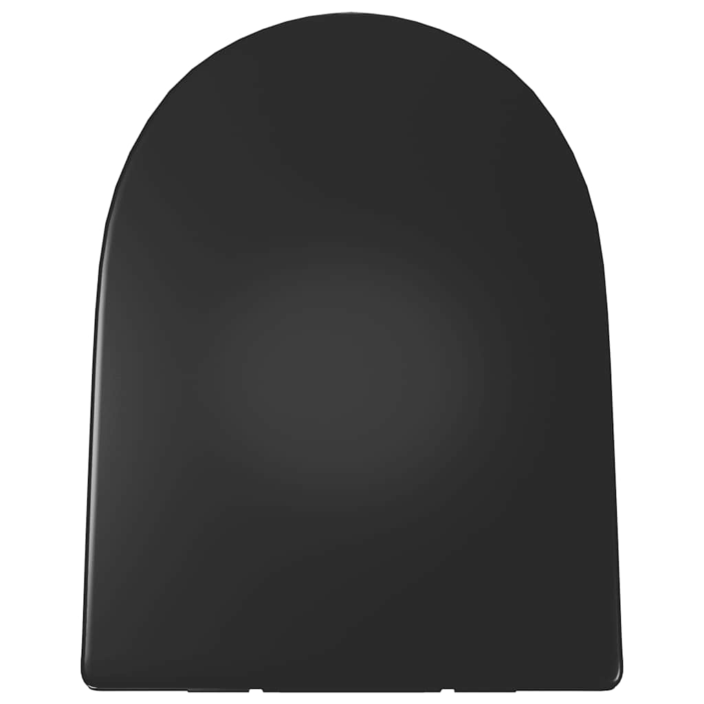 vidaXL Κάλυμμα Λεκάνης με Soft Close & Quick Release Μαύρο