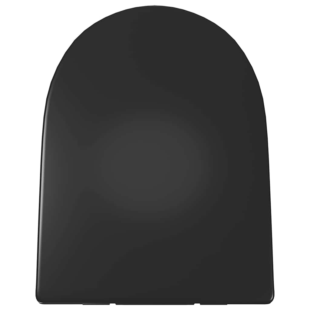 vidaXL Κάλυμμα Λεκάνης με Soft Close & Quick Release Μαύρο