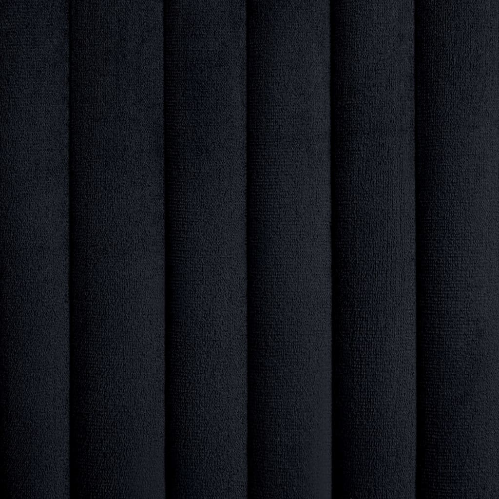 vidaXL Καρέκλες Τραπεζαρίας 2 τεμ. Μαύρες Βελούδινες