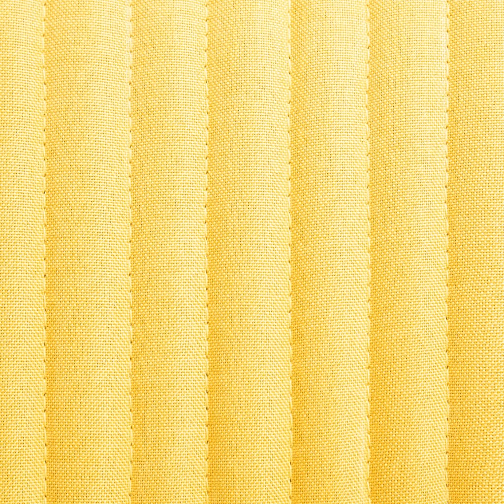 vidaXL Καρέκλες Τραπεζαρίας 2 τεμ Κίτρινες Υφασμάτινες