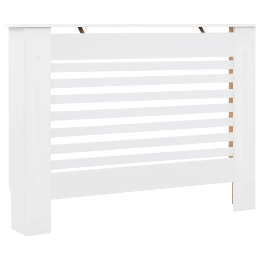 vidaXL Κάλυμμα Καλοριφέρ Λευκό 112 x 19 x 81,5 εκ. από MDF