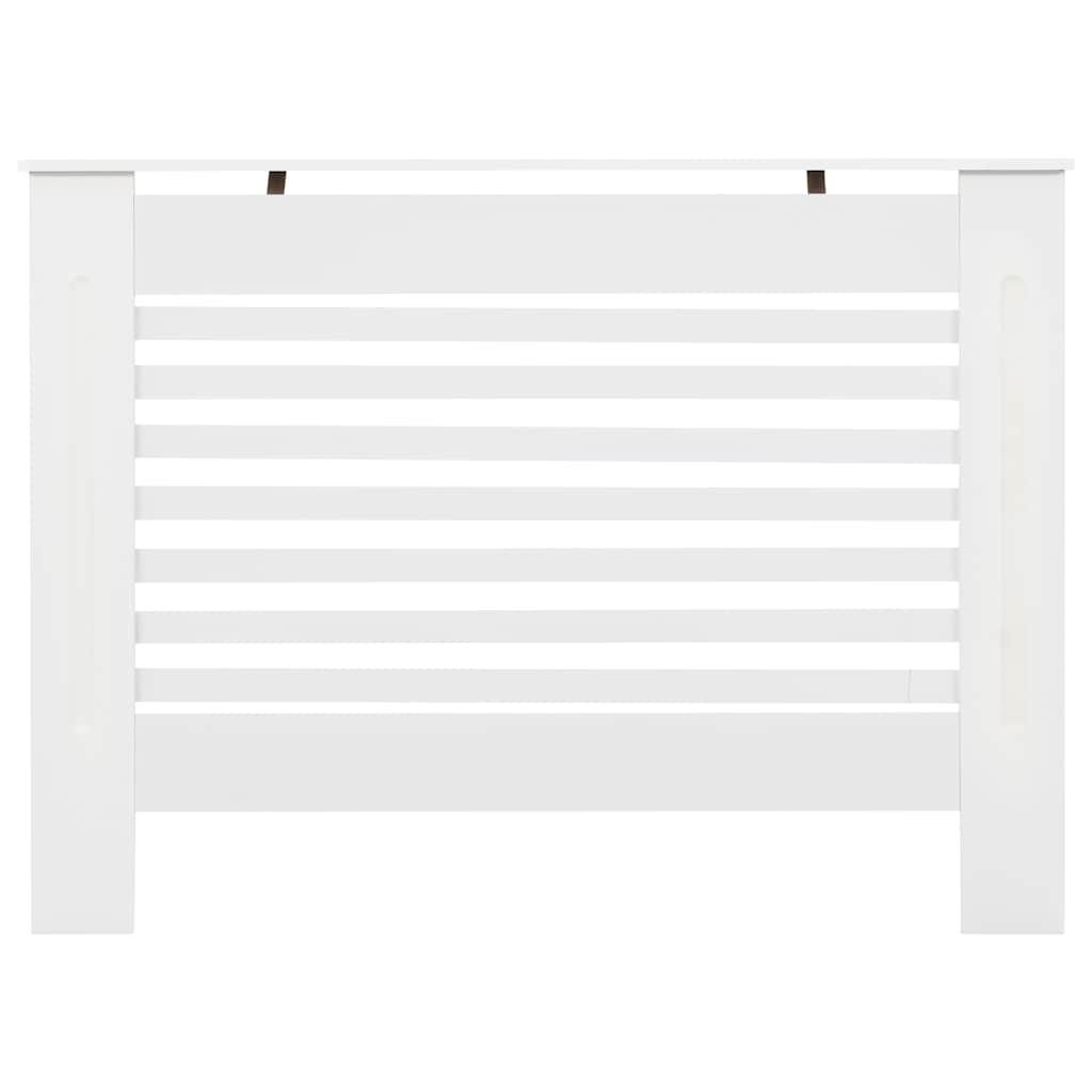vidaXL Κάλυμμα Καλοριφέρ Λευκό 112 x 19 x 81,5 εκ. από MDF