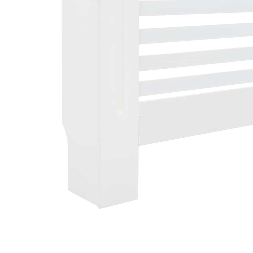 vidaXL Κάλυμμα Καλοριφέρ Λευκό 112 x 19 x 81,5 εκ. από MDF