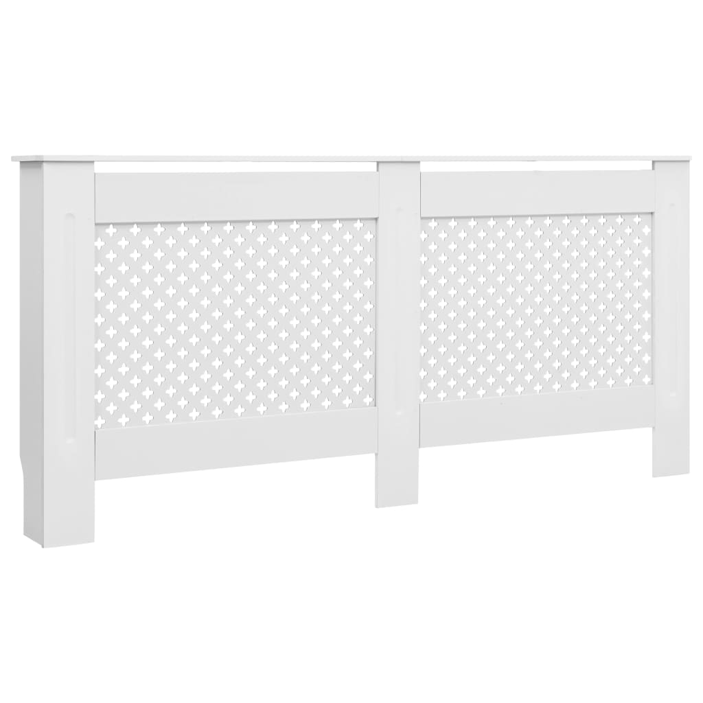 vidaXL Κάλυμμα Καλοριφέρ Λευκό 172 x 19 x 81,5 εκ. από MDF