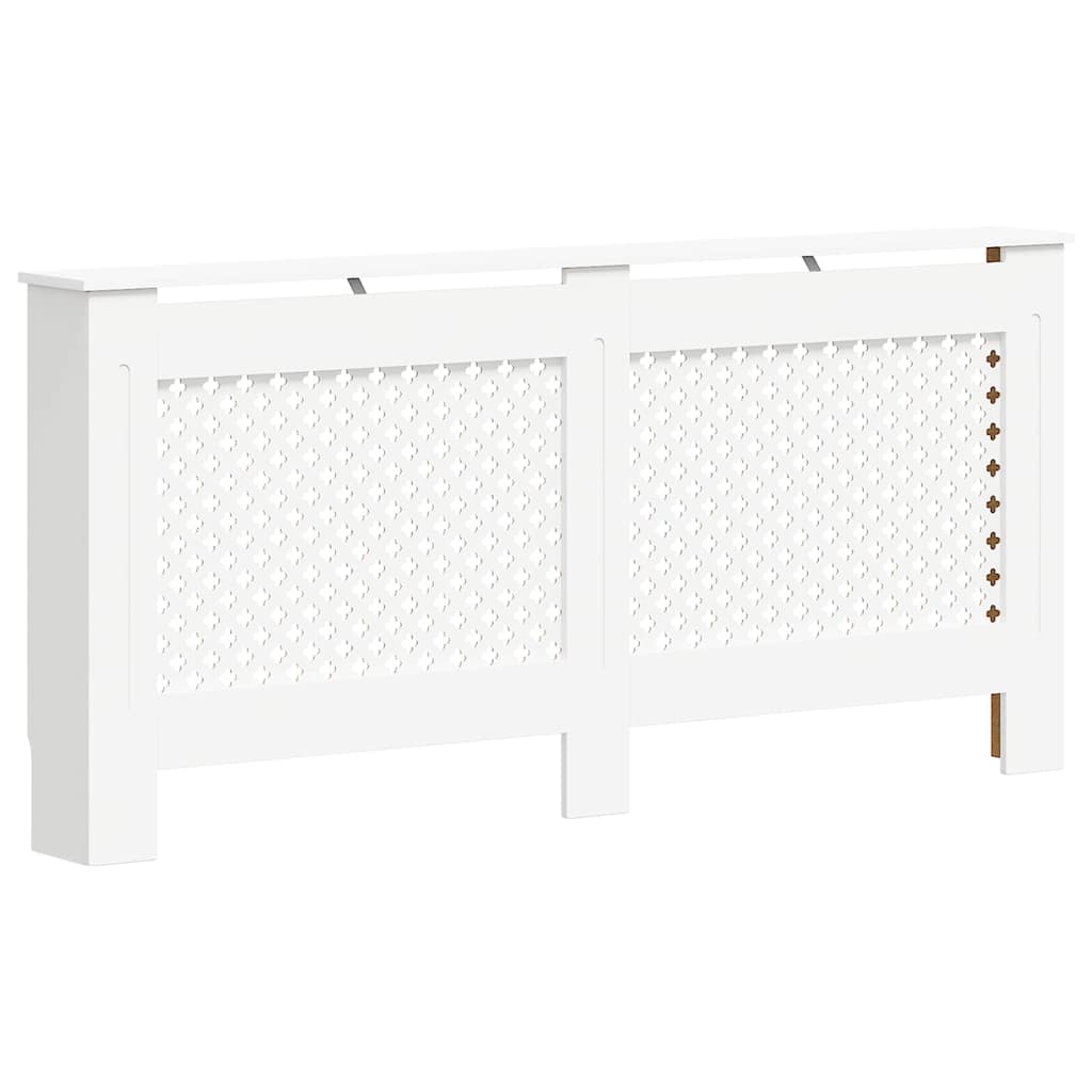 vidaXL Κάλυμμα Καλοριφέρ Λευκό 172 x 19 x 81,5 εκ. από MDF