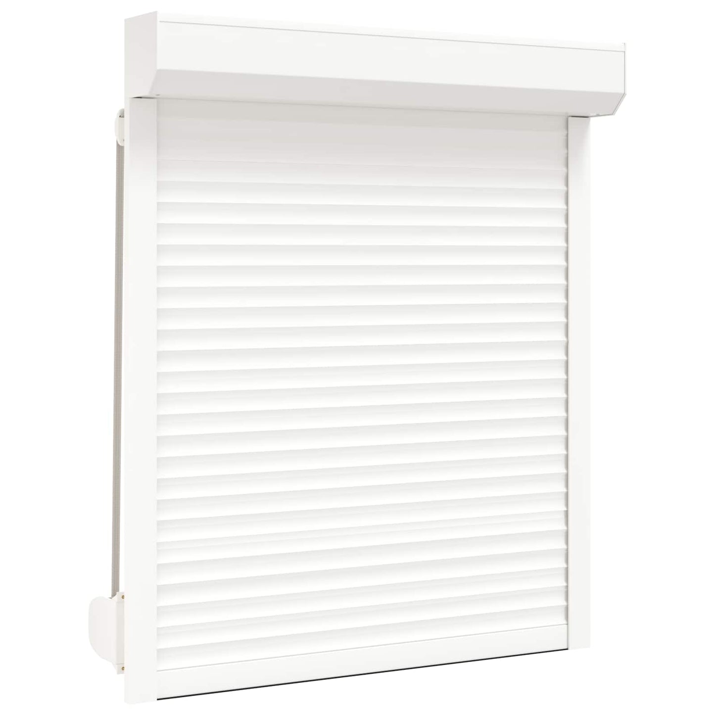 vidaXL Ρολό εισόδου Λευκός 100 x 130 cm Αλουμίνιο και Πολυουρεθάνη