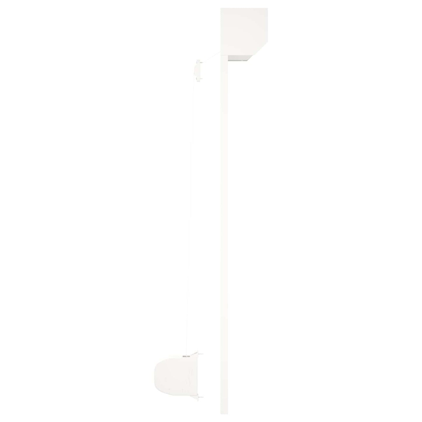 vidaXL Ρολό εισόδου Λευκός 100 x 130 cm Αλουμίνιο και Πολυουρεθάνη