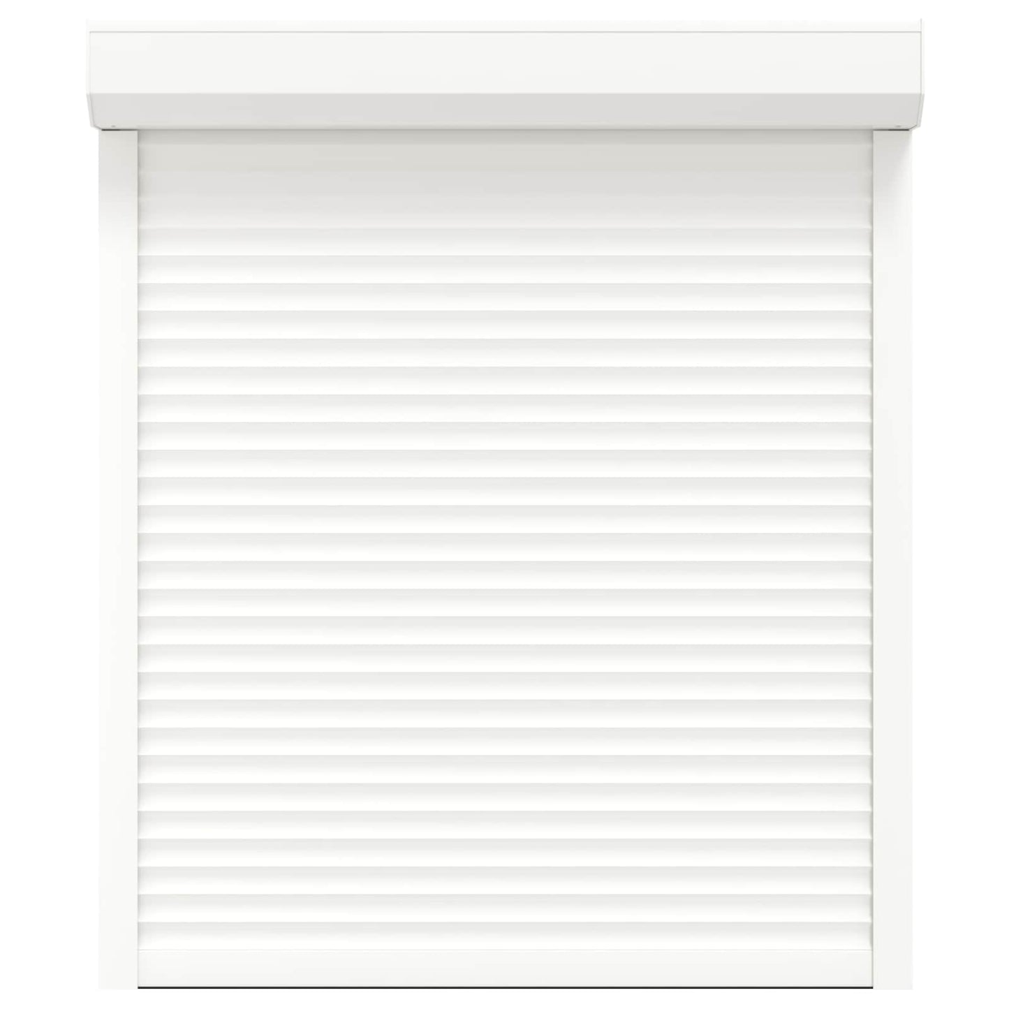 vidaXL Ρολό εισόδου Λευκός 110 x 130 cm Αλουμίνιο και Πολυουρεθάνη