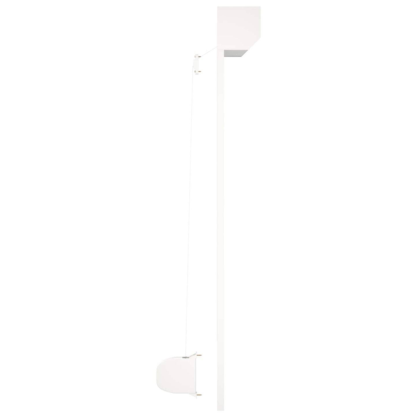 vidaXL Ρολό εισόδου Λευκός 110 x 130 cm Αλουμίνιο και Πολυουρεθάνη