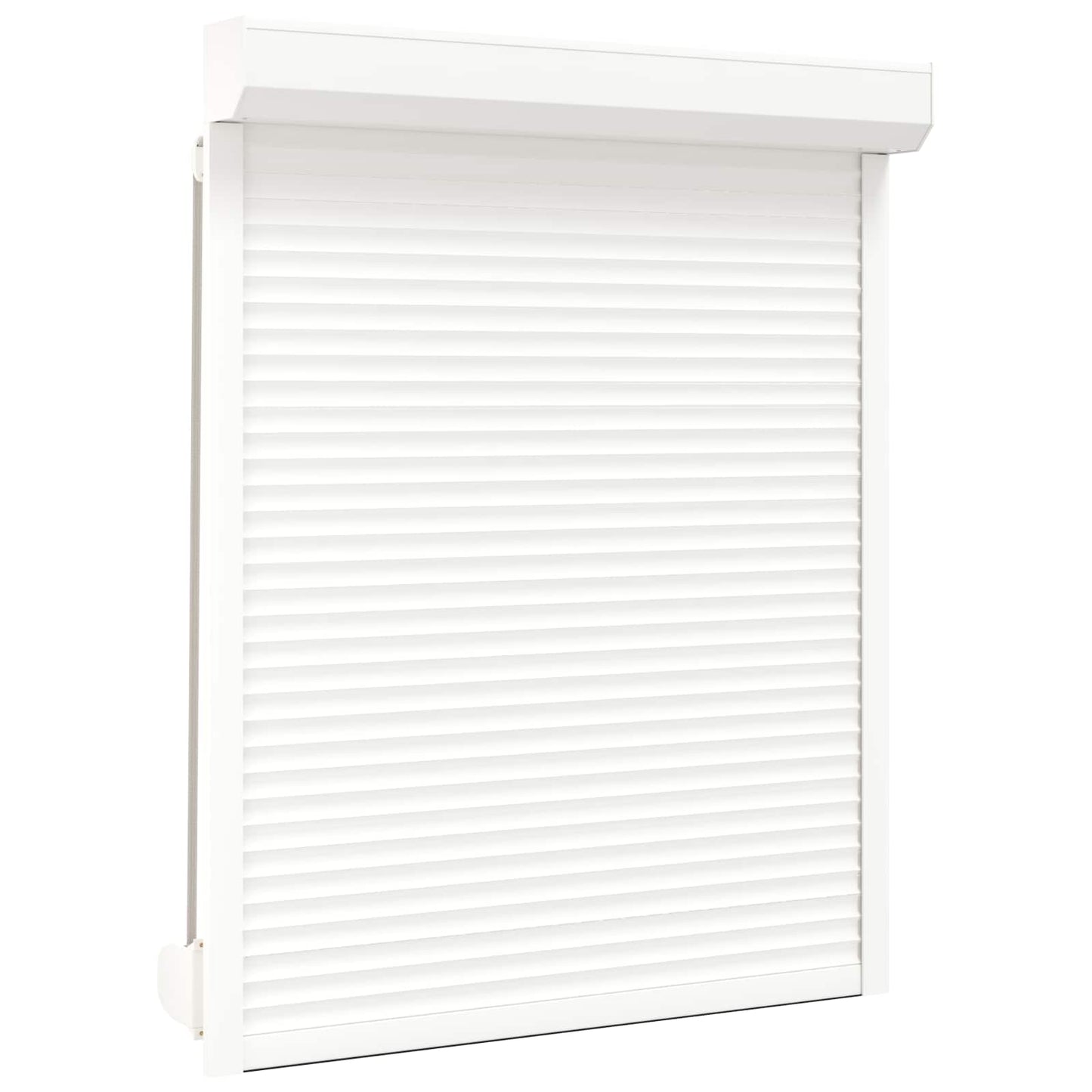 vidaXL Ρολό εισόδου Λευκός 120 x 150 cm Αλουμίνιο και Πολυουρεθάνη