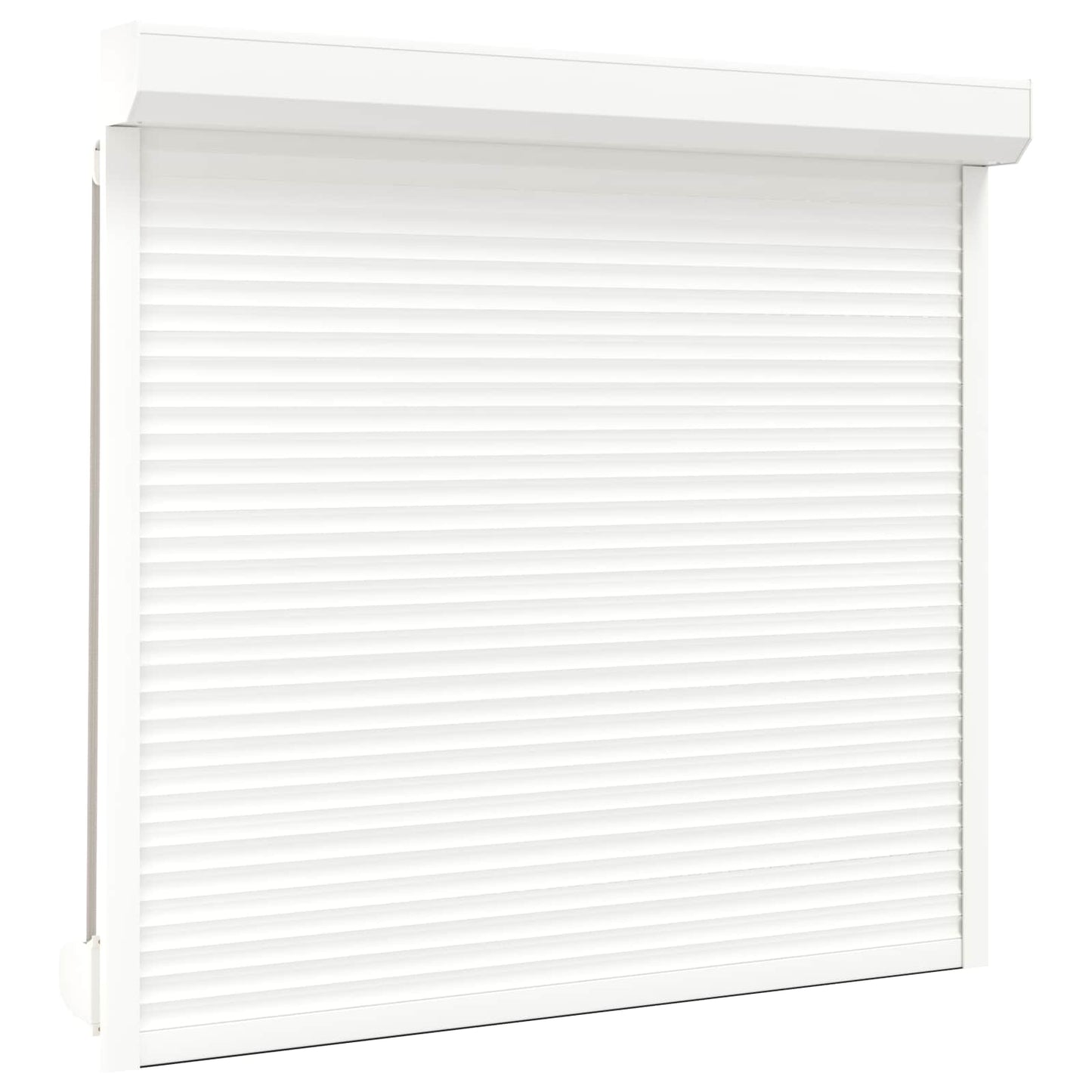 vidaXL Ρολό εισόδου Λευκός 160 x 150 cm Αλουμίνιο και Πολυουρεθάνη