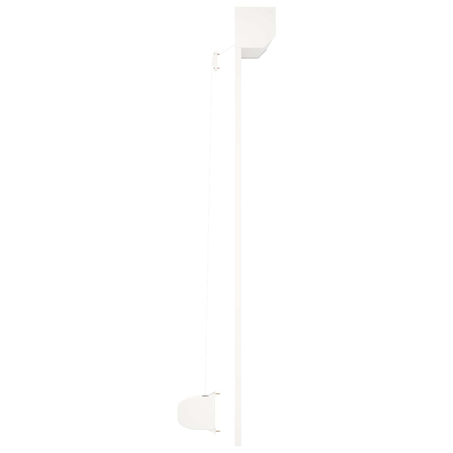vidaXL Ρολό εισόδου Λευκός 160 x 150 cm Αλουμίνιο και Πολυουρεθάνη