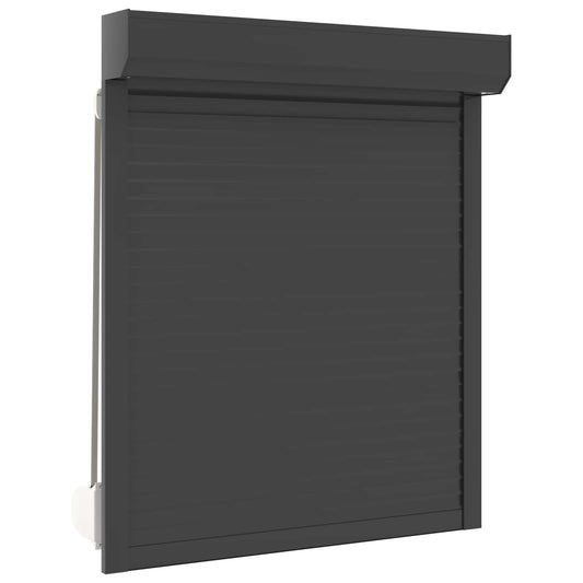 vidaXL Ρολό εισόδου Ανθρακί 100 x 130 cm Αλουμίνιο και Πολυουρεθάνη