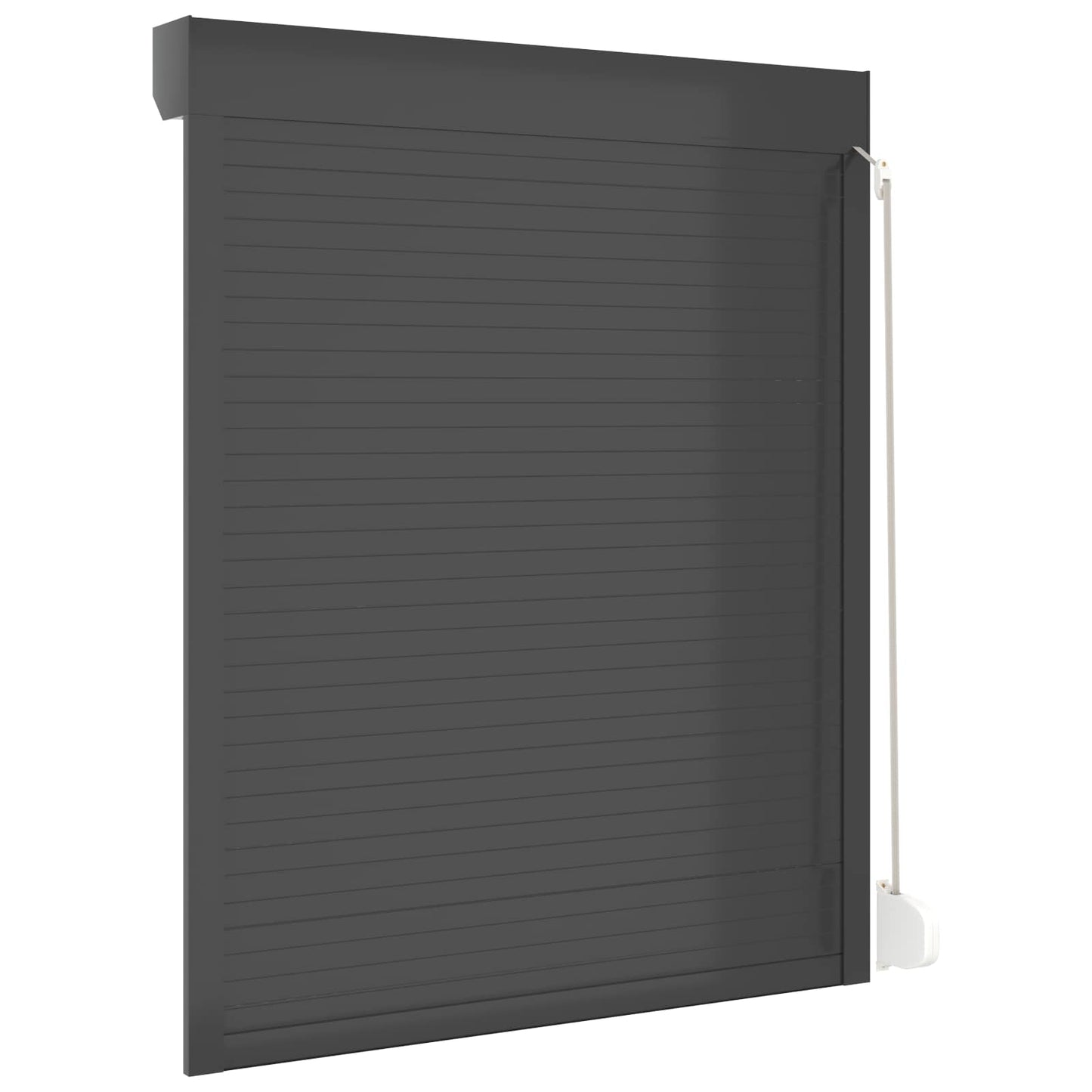 vidaXL Ρολό εισόδου Ανθρακί 120 x 150 cm Αλουμίνιο και Πολυουρεθάνη