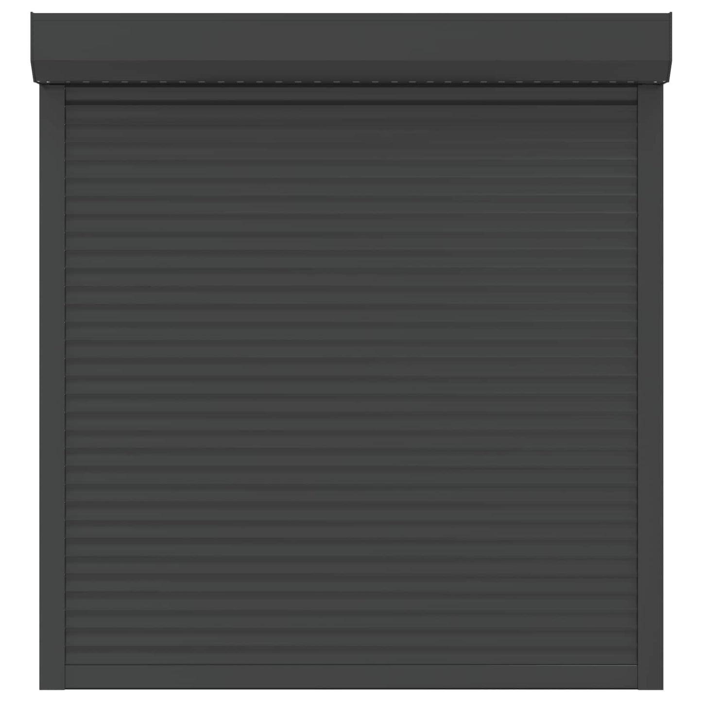 vidaXL Ρολό εισόδου Ανθρακί 130 x 140 cm Αλουμίνιο και Πολυουρεθάνη