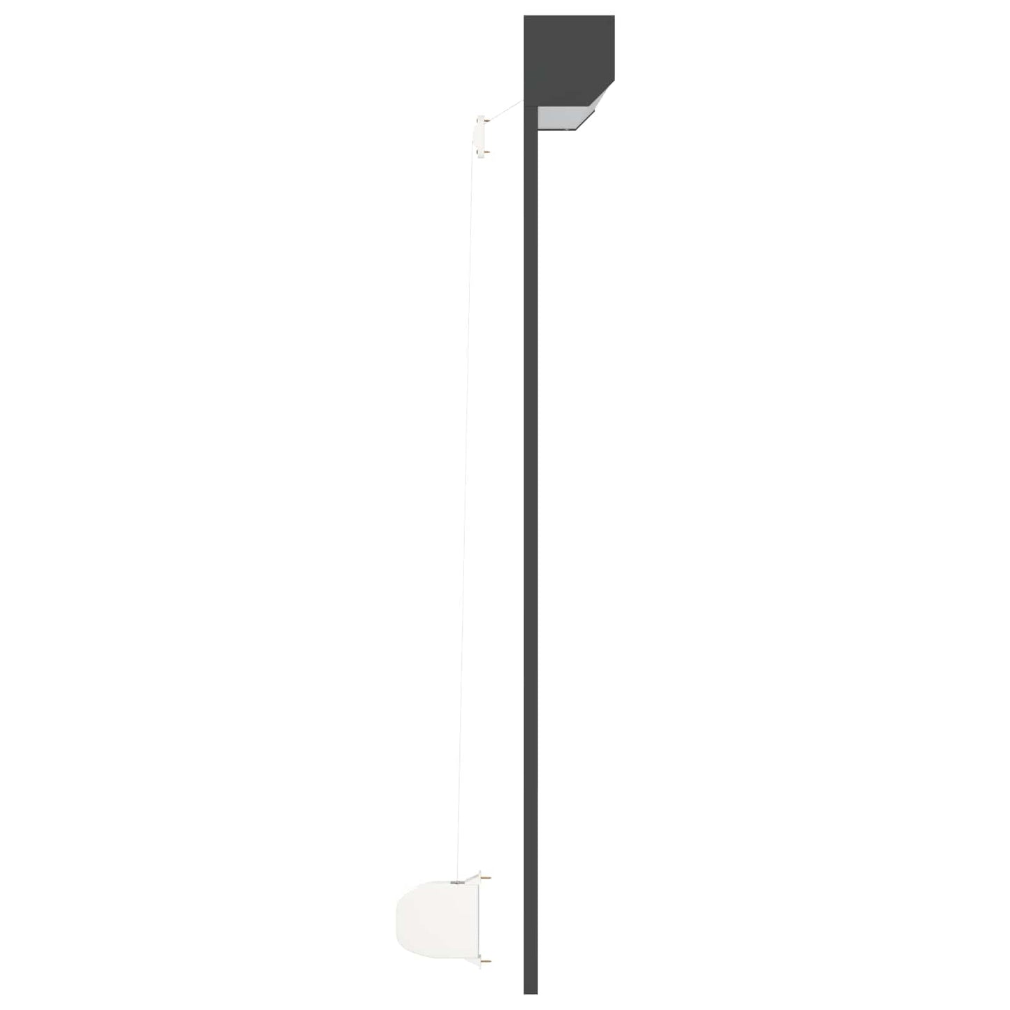 vidaXL Ρολό εισόδου Ανθρακί 140 x 150 cm Αλουμίνιο και Πολυουρεθάνη