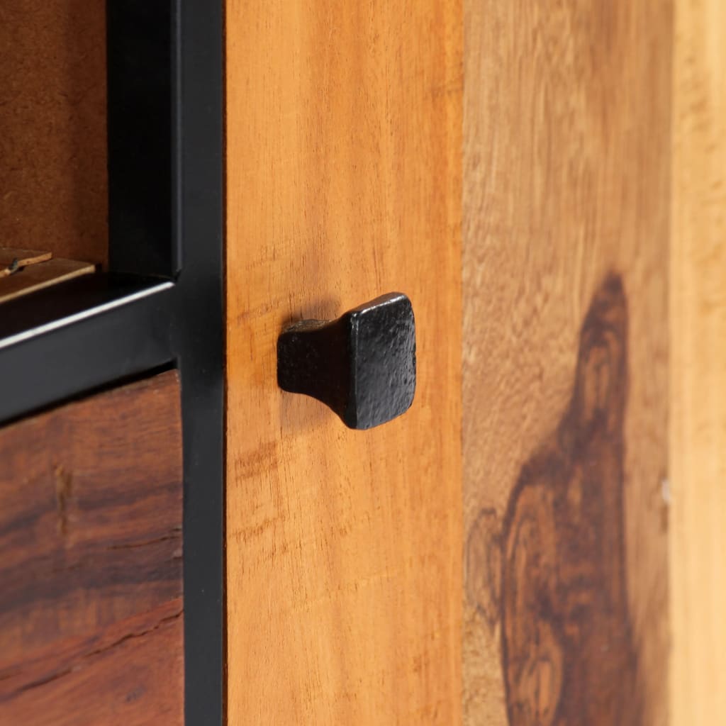 vidaXL Έπιπλο Τηλεόρασης 120x30x40 εκ Μασίφ Ανακυκλωμένο Ξύλο + Ατσάλι