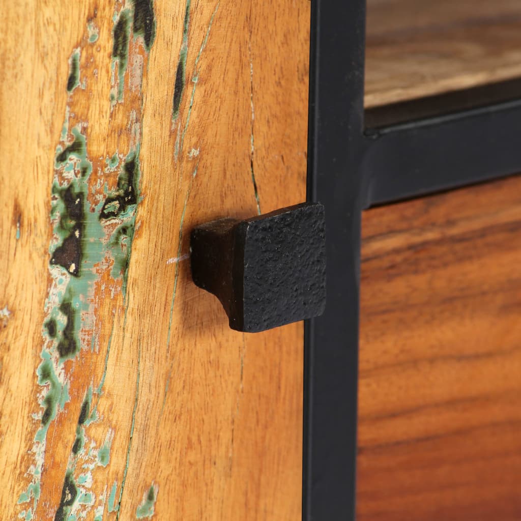 vidaXL Έπιπλο Τηλεόρασης 120x30x40 εκ Μασίφ Ανακυκλωμένο Ξύλο + Ατσάλι