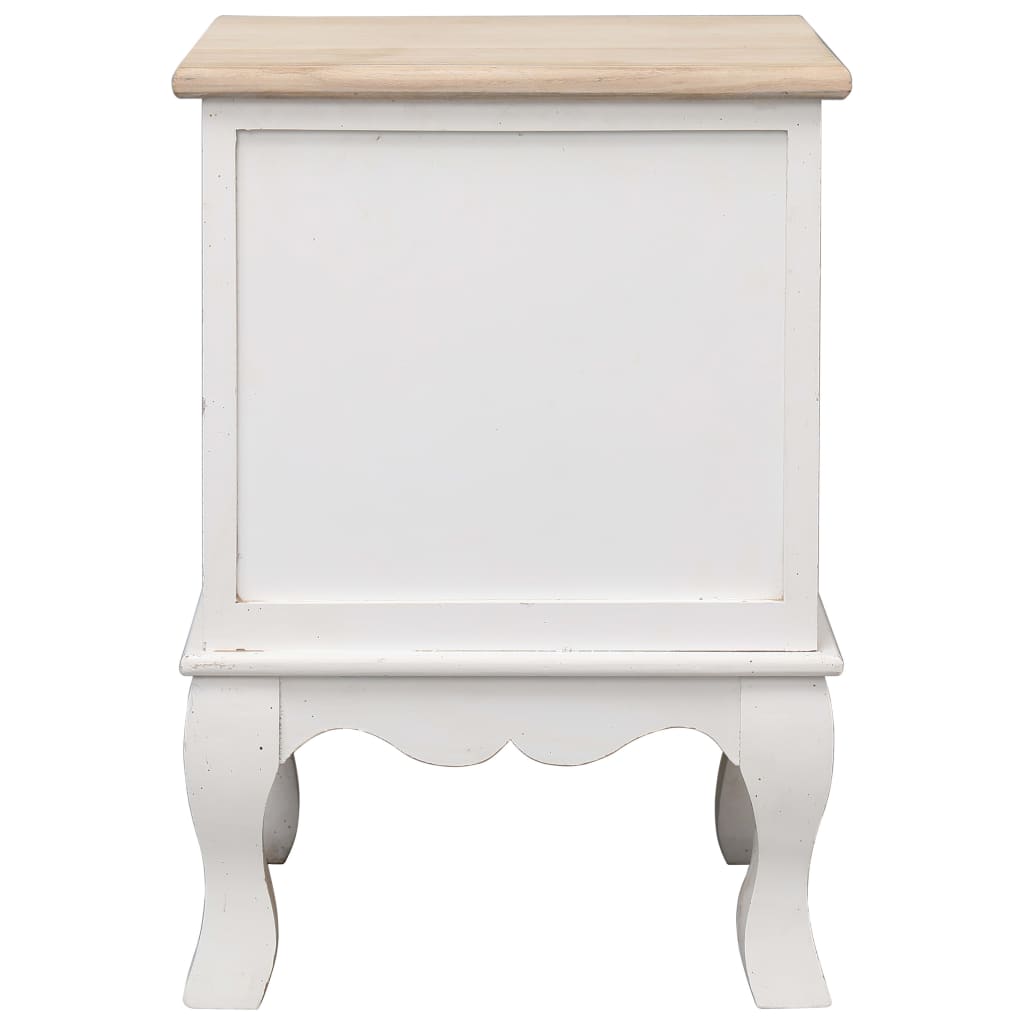 vidaXL Κομοδίνα 2 τεμ. 35 x 30 x 50 εκ. από Ξύλο Παυλώνιας