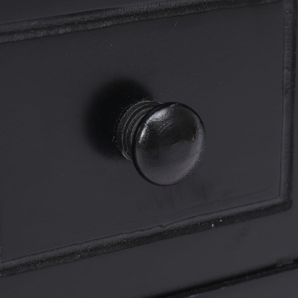 vidaXL Τραπέζι Βοηθητικό Μαύρο 40 x 40 x 40 εκ. από Ξύλο Παυλώνιας