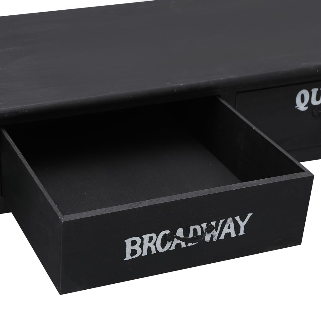 vidaXL Τραπεζάκι Σαλονιού Μαύρο 100 x 50 x 45 εκ. Ξύλινο