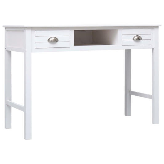vidaXL Γραφείο Λευκό 110 x 45 x 76 εκ. Ξύλινο