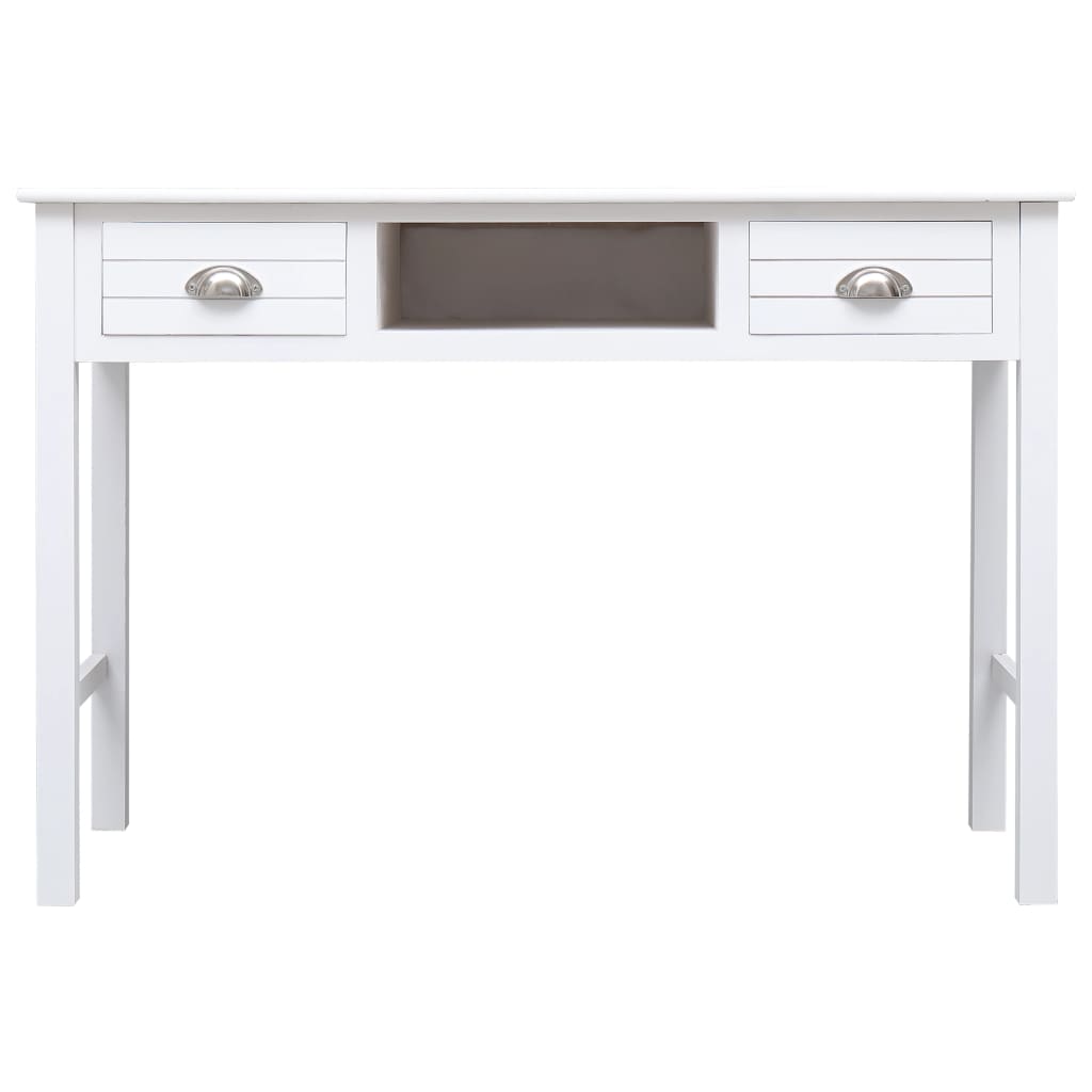 vidaXL Γραφείο Λευκό 110 x 45 x 76 εκ. Ξύλινο