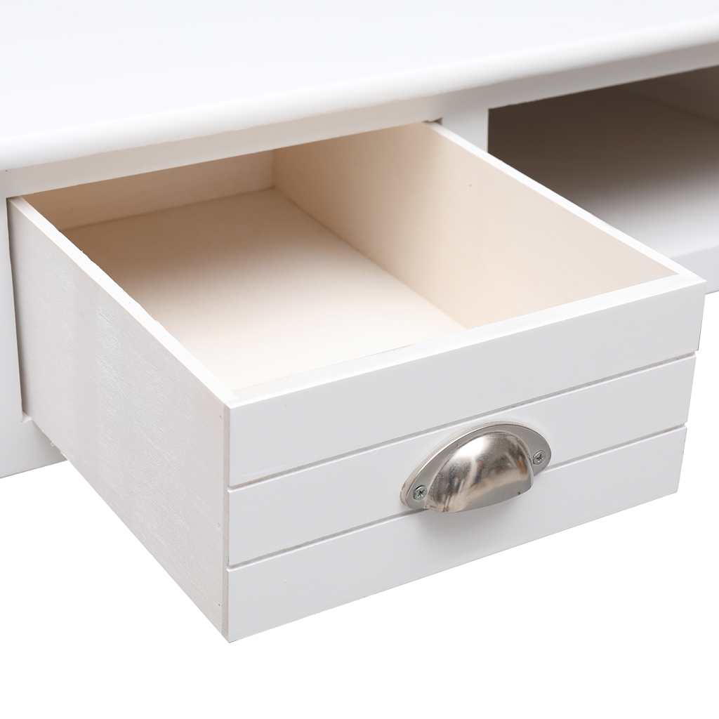 vidaXL Γραφείο Λευκό 110 x 45 x 76 εκ. Ξύλινο