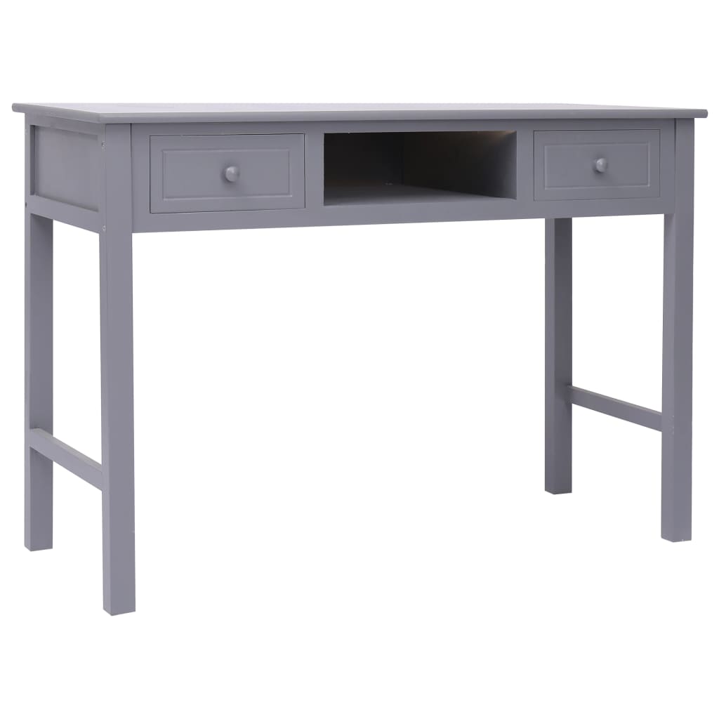 vidaXL Γραφείο Γκρι 110 x 45 x 76 εκ. Ξύλινο