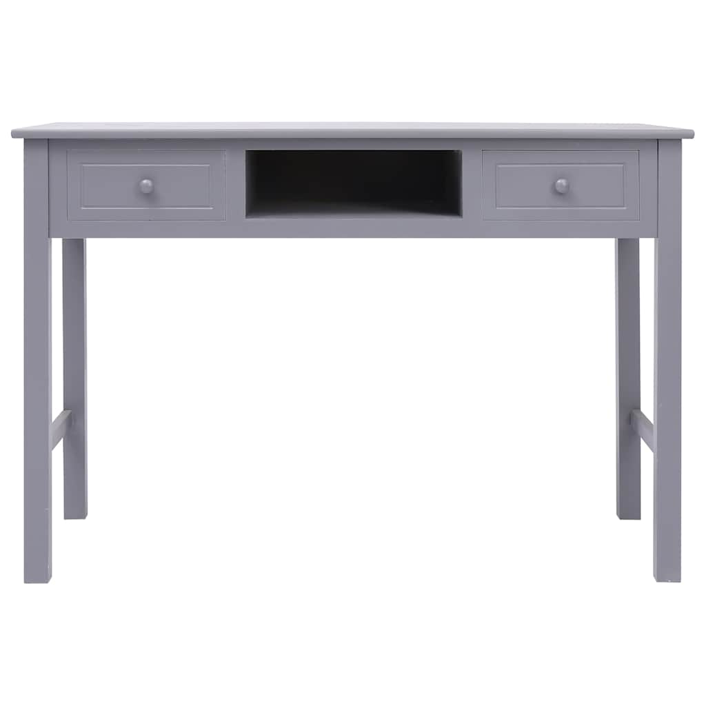 vidaXL Γραφείο Γκρι 110 x 45 x 76 εκ. Ξύλινο