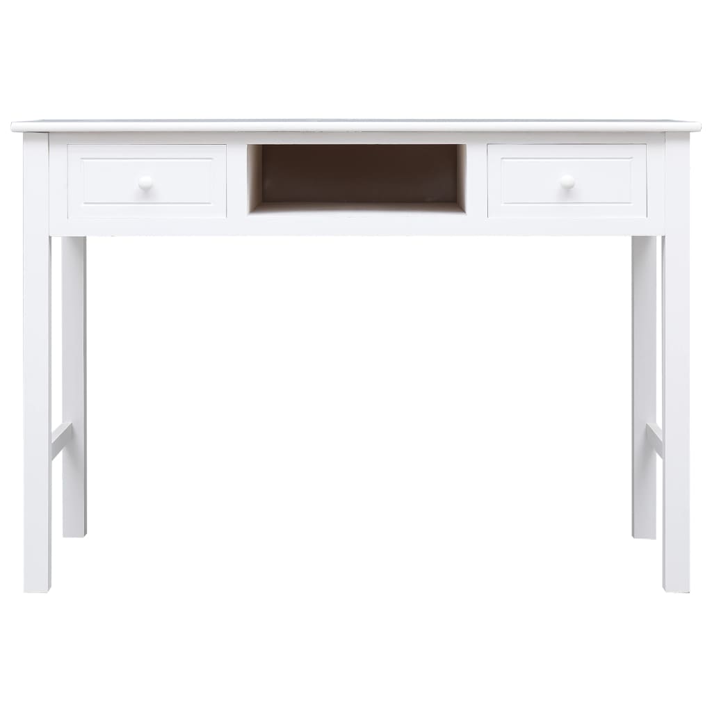 vidaXL Γραφείο Λευκό 110 x 45 x 76 εκ. Ξύλινο